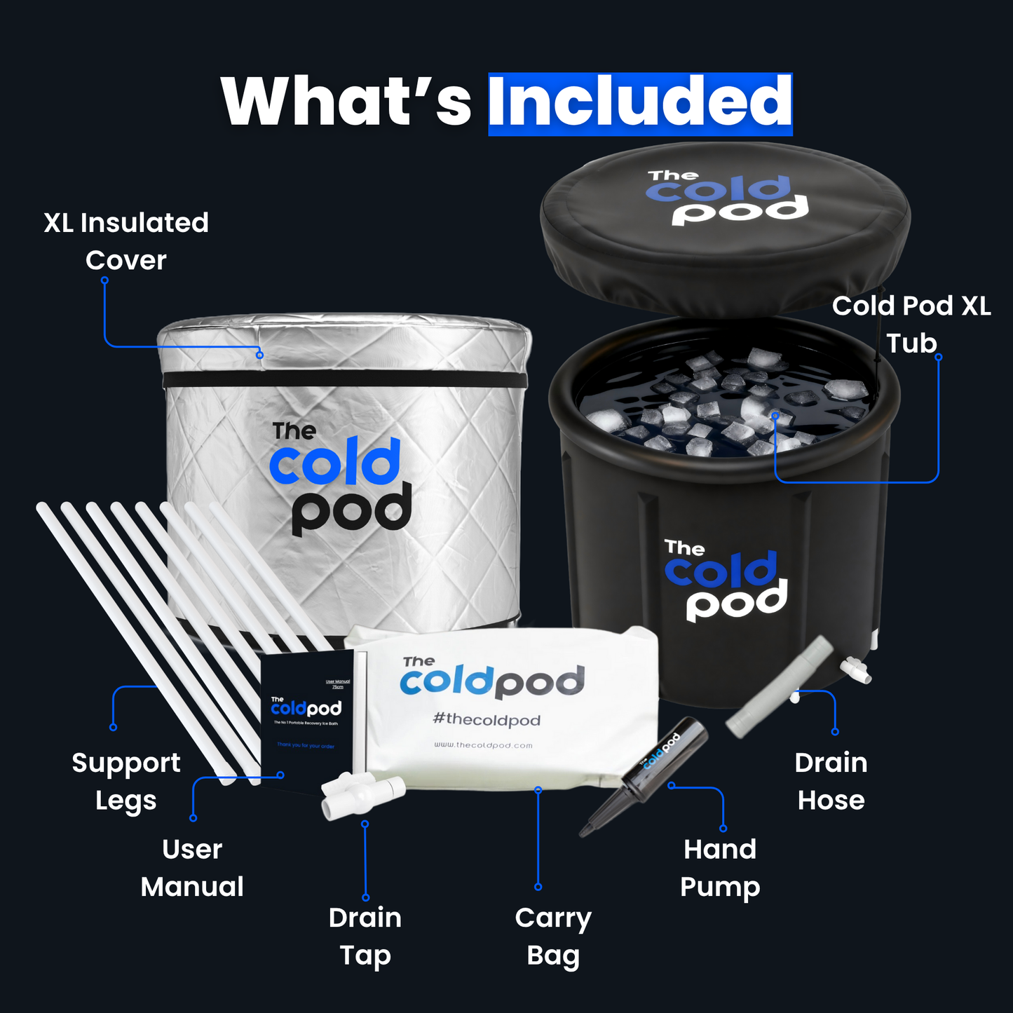 The Cold Pod Insulated Ice Bath Tub XL HK