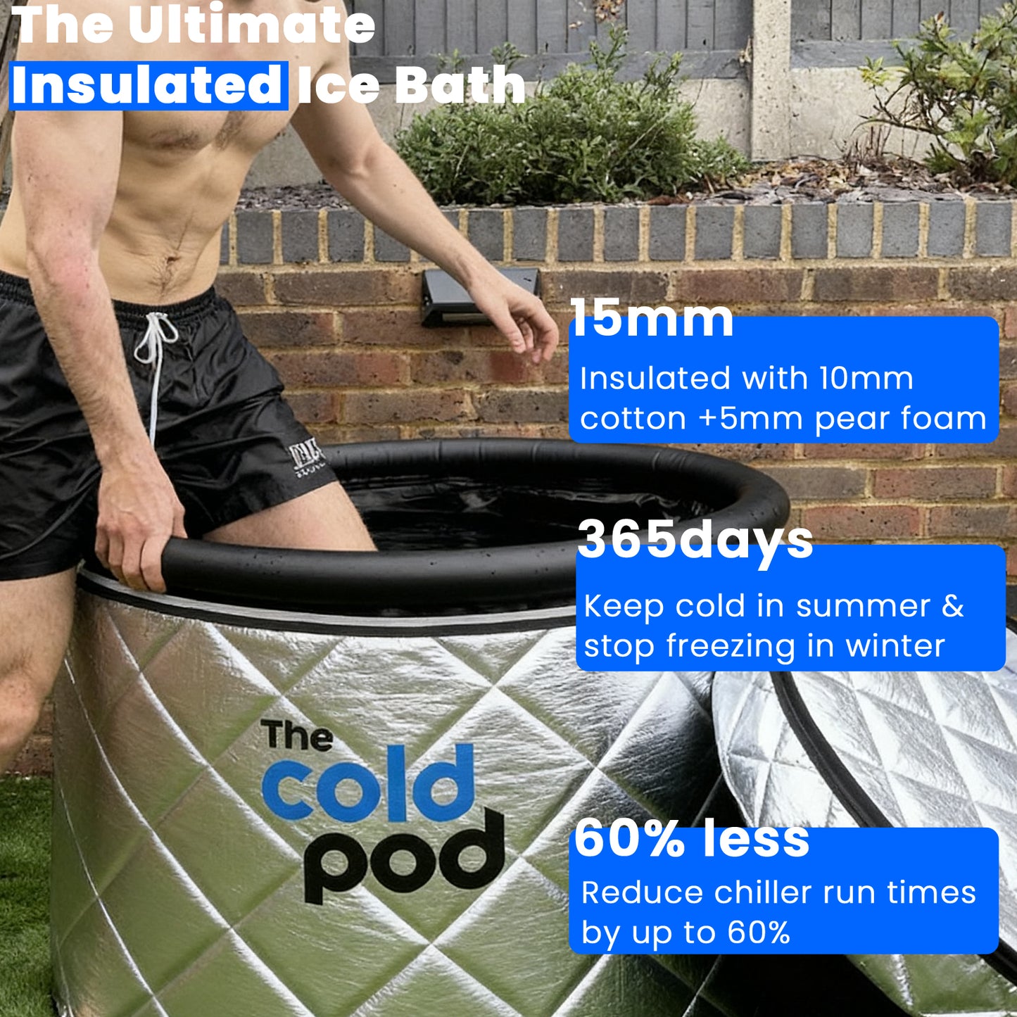 The Cold Pod Insulated Ice Bath Tub XL HK